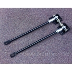 Radius Rod Pair 2x w/Spherical Bearings and Brackets (Fiat Bertone X19, 128 SL/3P Lancia Scorpion) - NEW