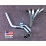 Exhaust Header Assy - Long Tube (Fiat 124 Spider All Carb 1975-On w/Right Side Exhaust Routing) - NEW