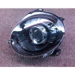 Headlight Assembly - Black Bezel - Left (Fiat 500 All 2012-19) - NEW