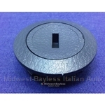Door Panel Window Winder Hole Plug Crank Plug BLACK (Fiat Bertone X1/9, Fiat Pininfarina 124 Spider 1981-85) - OE NOS