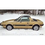 Restoration Decal - Side Stripe Kit GOLD - "FIAT" + "X1/9" - NEW