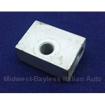 Brake Line Jumper Distribution Block Union M10x1.25 ISO Bubble - 2-Lines (Fiat Bertone X1/9 1975-88) - U8