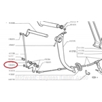 Clutch Cable Fastening Clip (Fiat 850, 128, Yugo) - OE NOS