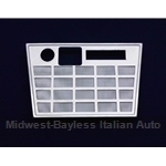 Console Center Upper Aluminum Grille (Fiat 124 Spider 1968-78) - U8