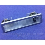 Courtesy Light w/Stainless Surround (Fiat 124 Spider Coupe 1968-82, 128 Coupe + Other Italian) - U8