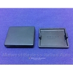 Digital Clock Blank Plate (Fiat Bertone X1/9 1979-88, Pininfarina 124 Spider 1983-85) - OE NOS