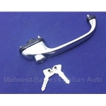 Door Handle Exterior w/Keys (Fiat 850 Sedan) - OE NOS