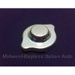 Coolant Expansion Overflow Tank Cap - Metal (Fiat 124, 131, 128, 850 + Other Italian) - OE NOS