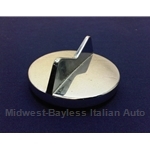 Fuel Filler Cap - Chrome Round (Fiat X1/9 1973-78) - U7.5