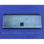 Glove Box Door Black Assembly w/Hinge Plate (Fiat Bertone X1/9 1979-88) - R