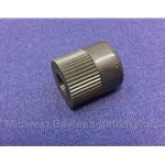 HAND BRAKE PUSH BUTTON (black plastic) for Fiat 850 (all) - NOS
