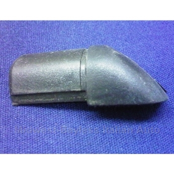 Door Glass Inner Weatherstrip Cap Left Front (Fiat Bertone X1/9 1983-88) - U8