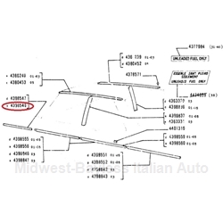 Side Trim Molding Fender Front Left All (Fiat 131 / Brava 1979-82) - OE NOS