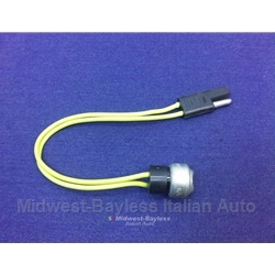 Air Conditioning Switch - Temp Switch Yellow 56c / 50c (Fiat All 1979-on) - OE NOS