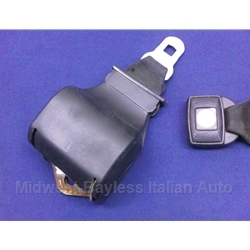 Seat Belt Retractor Black Left / Right for Small Buckle (Fiat X1/9 1973-78) - U8