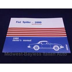      Owners Manual (Fiat 124 Spider 2000 1980 - Carbureted) - NEW