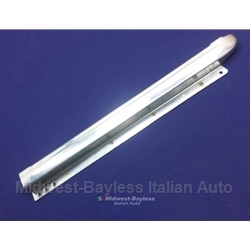 Convertible Top Frame Quarter Window Vertical Trim - Left (Fiat Pininfarina 124 Spider) - OE NOS