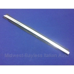 Quarter Window Rear Horizontal Trim w/Fastening Strip - Right (Fiat Pininfarina 124 Spider All) - U8