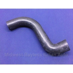 Radiator Hose - Upper - Head to Radiator w/In-Head Tstat (Fiat 124 Spider, Coupe 1973-74) - NEW