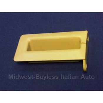 Seat Belt Guide Trim Rear Left Beige (Fiat Pininfarina 124 Spider 1979-85) - OE NOS