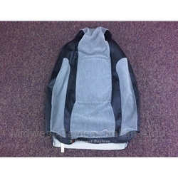 Seat Cover Upper Black/Grey (Fiat Bertone X19 1983-88) - U8.5
