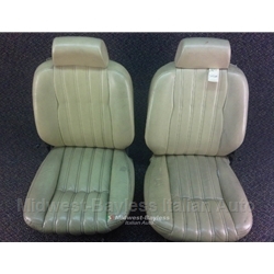 Seat Pair Front Beige (Fiat Pininfarina Spider 2000 1979-82 + All) - U8