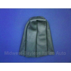     Shifter Boot - Black Leather (Fiat Pininfarina 124 Spider, 124 Coupe All) - NEW