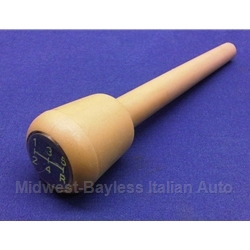 Shifter Knob 5-Spd Tan (Yugo) - OE NOS