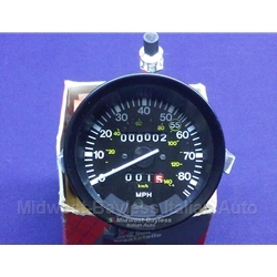 Speedometer 80MPH (Fiat 124 Spider Pininfarina 1984-85) - OE NOS