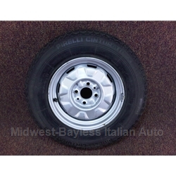 Steel Wheel Spare Tire Combination 165 SR 13 (Fiat 124, 131 1979-On) - U8.5