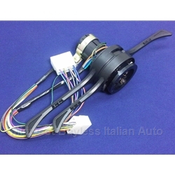 Steering Column Switch Assembly 3-Pos Lights (Fiat 124 Spider Coupe 1973-1982) - NEW