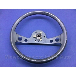 Steering Wheel - Black Smooth Style (Lancia Scorpion) - U8