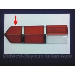 Tail Light Lens (Fiat 124 Coupe 1968-69) Left Outer Turn Signal RED - OE NOS