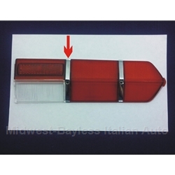 Tail Light Lens (Fiat 124 Coupe 1968-69) Retainer Inner Chrome L/R - OE NOS