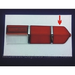 Tail Light Lens (Fiat 124 Coupe 1968-69) Right Outer Turn Signal RED - OE NOS