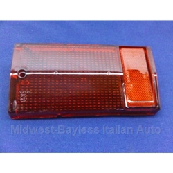 Tail Light Lens Left Center (Fiat 124 Spider 1970, 1973-78) - NEW