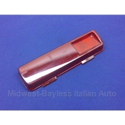 Tail Light Lens Left Lower Red (Fiat 124 Coupe 1970-72) - OE NOS