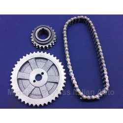 Timing Chain and Gears Kit (Fiat 124 Sedan Wagon 1966-73) - NEW
