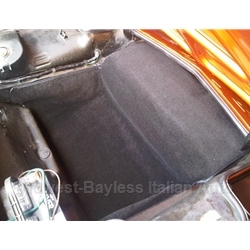         Trunk Carpet Front Black (Fiat Bertone X1/9 All) - NEW