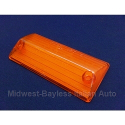 Turn Signal Lens Front Amber (Fiat 124 Sedan 1967-69) - OE NOS