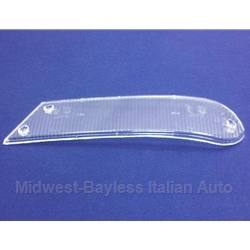 Turn Signal Lens Front Left CLEAR (Fiat 124 Spider 1968-74) - NEW