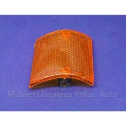 Turn Signal Lens Front Right (Fiat 128 Sedan, Wagon, Rally 1971-73 North America + Euro 1971-76) - OE 