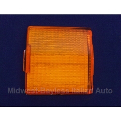 Turn Signal Lens Rear Left Amber (Fiat 124 Spider 1970, 1973-78) - NEW