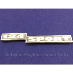 Badge Emblem "124 Sport" (Fiat 124 Spider 1973-74) - U7