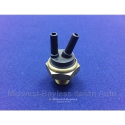 Vacuum Thermoswitch Black (Fiat DOHC SOHC 1979-80) - OE NOS