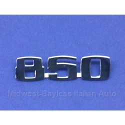Badge Emblem "850" (Fiat 850 Spider 1967-69) - OE NOS
