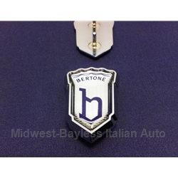        Badge Emblem "b" (Fiat 850 1967-73) - NEW METAL