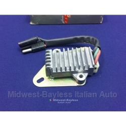 Voltage Regulator 3-Wire Marelli Bracket Mount (Fiat X1/9 1979-80) - OE NOS