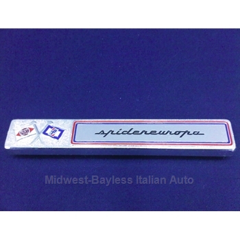      Badge Emblem "SpiderEuropa" (Pininfarina 124 Spider 1983) - OE NOS