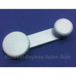 Window Crank Handle - Gray (Yugo + X1/9 1979-On) - OE NOS